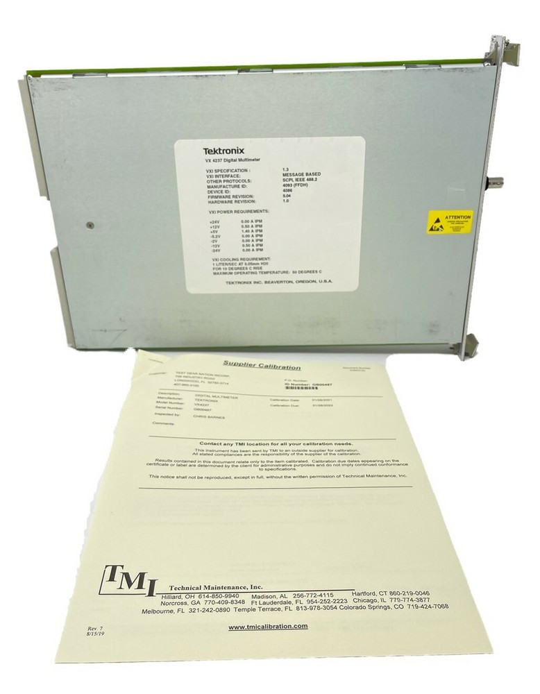 TEKTRONIX VX4237 DIGITAL MULTIMETER ***CALIBRATED***