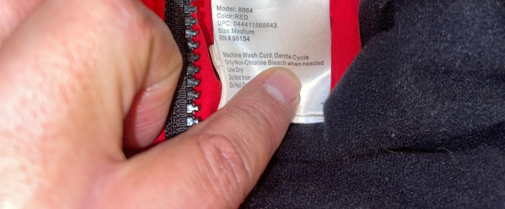 EUC DESIGNER STEARNS ELITE WARM DOUBLE LAYER FULL ZIP SKI RED JACKET SZ MEDIUM