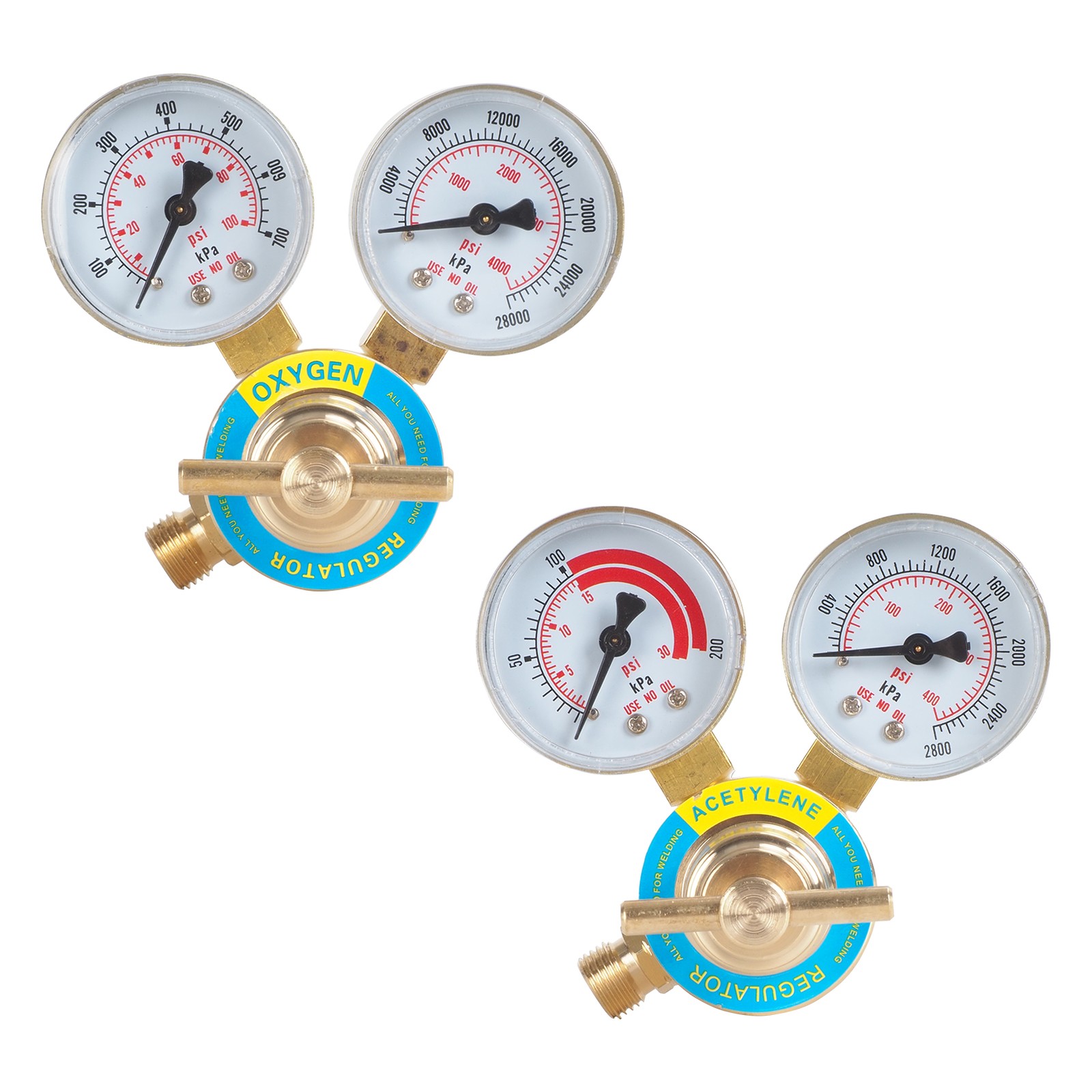 Oxy Acetylene Welding Cutting Torch Kit Medium Duty Gas Outfit Tote without Tank