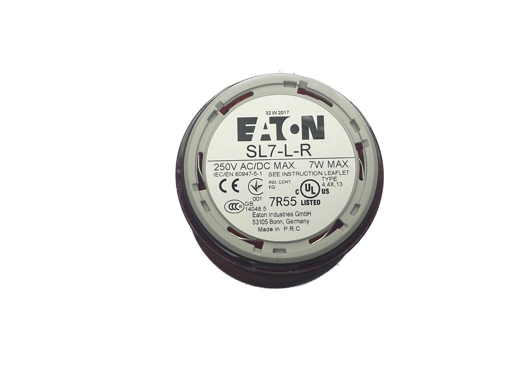 NOS Eaton 250VAC/DC 7W Max 70mm RED Stack Light Module w/o Light Elements