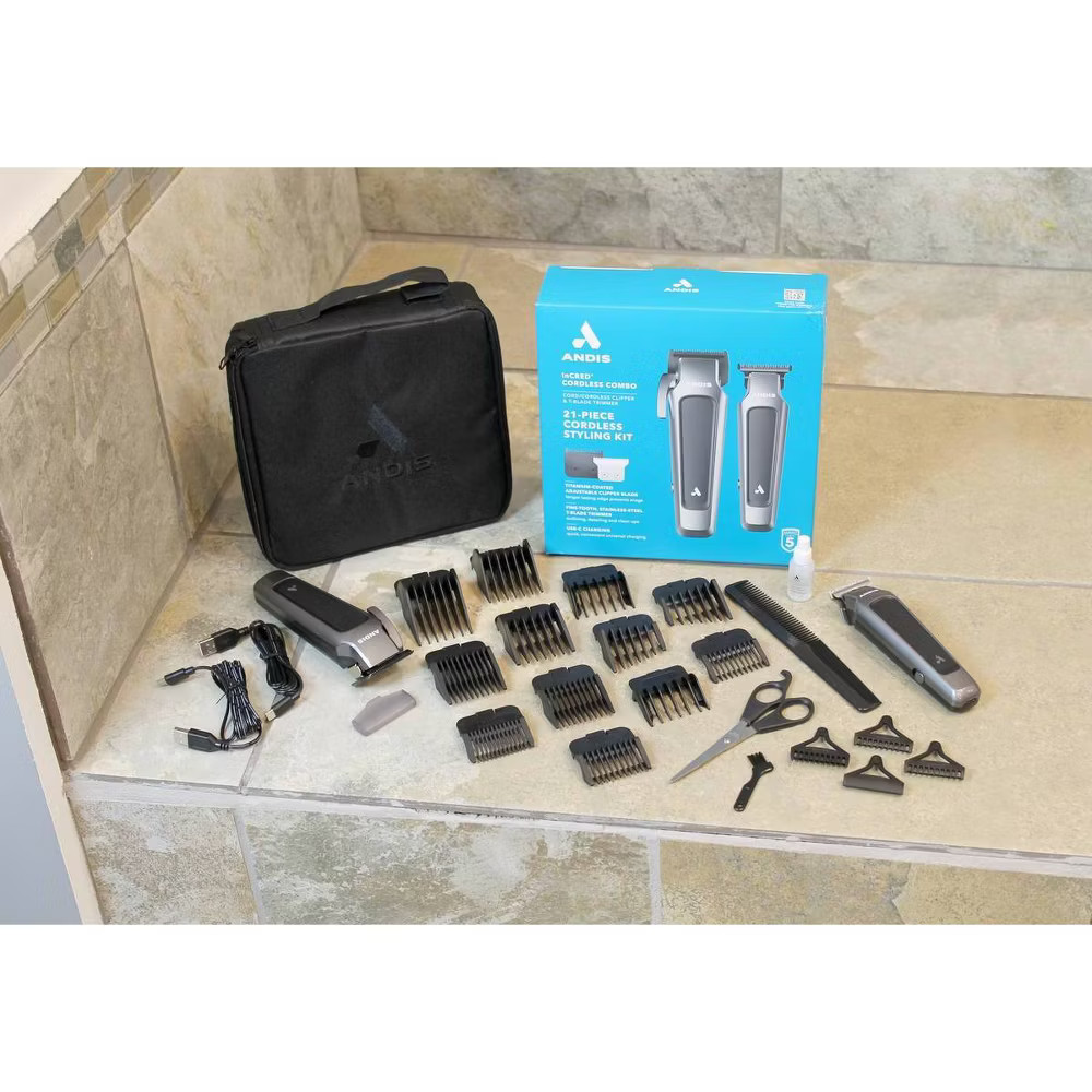 Andis inCred Cordless Combo Styling Kit - 23pc