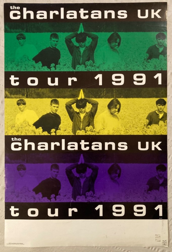Charlatans U.K. 1991 Promo Poster Poster Q