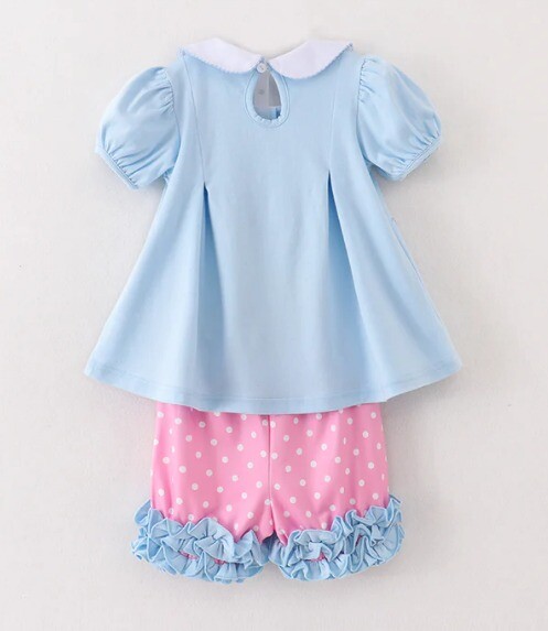 NEW Boutique Minnie Mouse Tunic & Shorts Girls Outfit Set