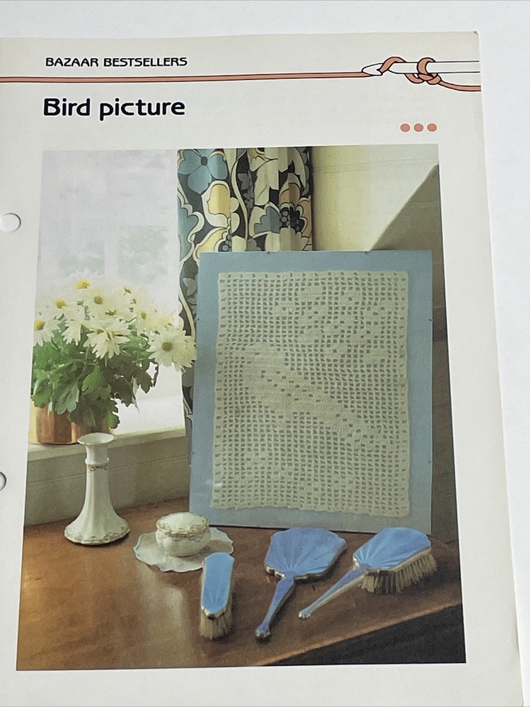 Marshall Cavendish Bird Picture Crochet Pattern
