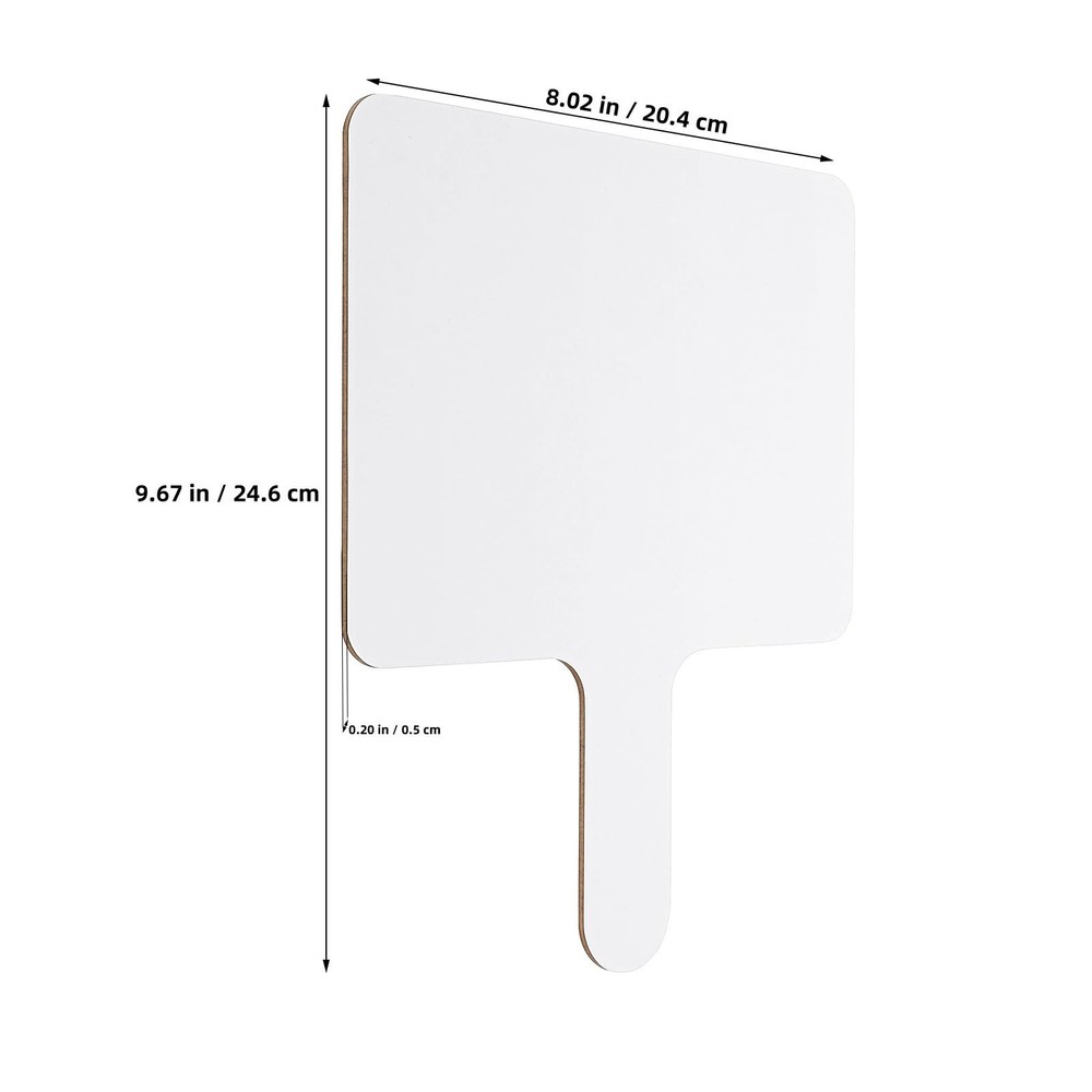 6Pcs Dry Erase Paddle Double Sided Mini Whiteboard Handheld Dry Erase Answer ...