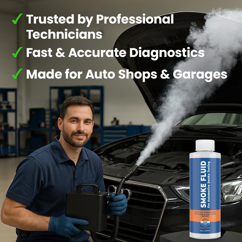 Smoke Fluid Solution for Automotive Machine Testing - Made in USA -...