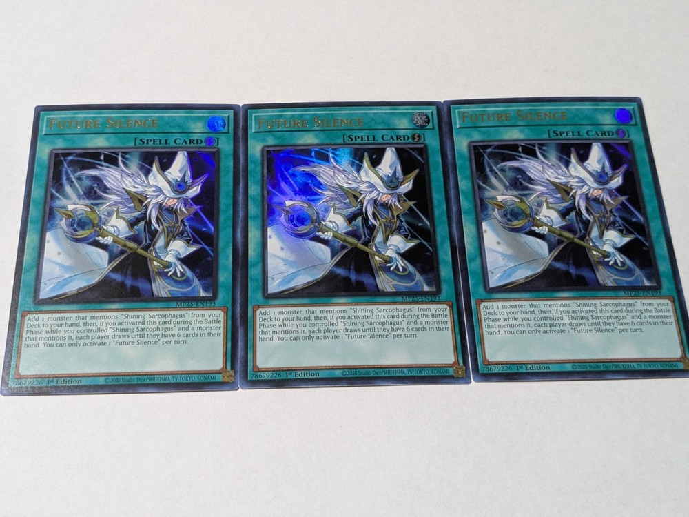 3x Future Silence Ultra Rare Yugioh! Mega pack 2025
