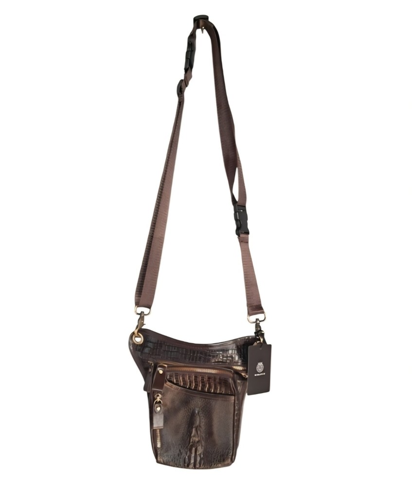 Cowhide Bag With Gator Design