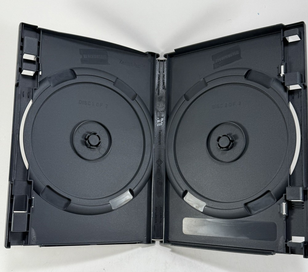 Standard Black 2 Disc DVD Replacement 14mm Case - Double Disc ZenithPac