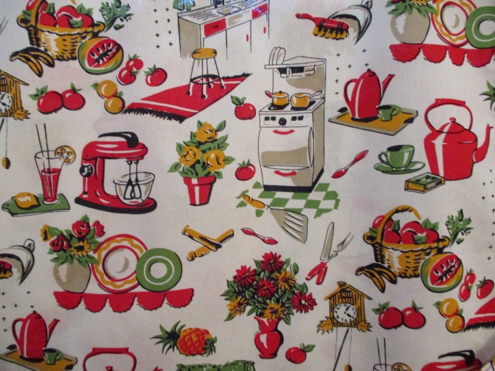 HANDMADE COBBLER APRON 50'S KITCHEN