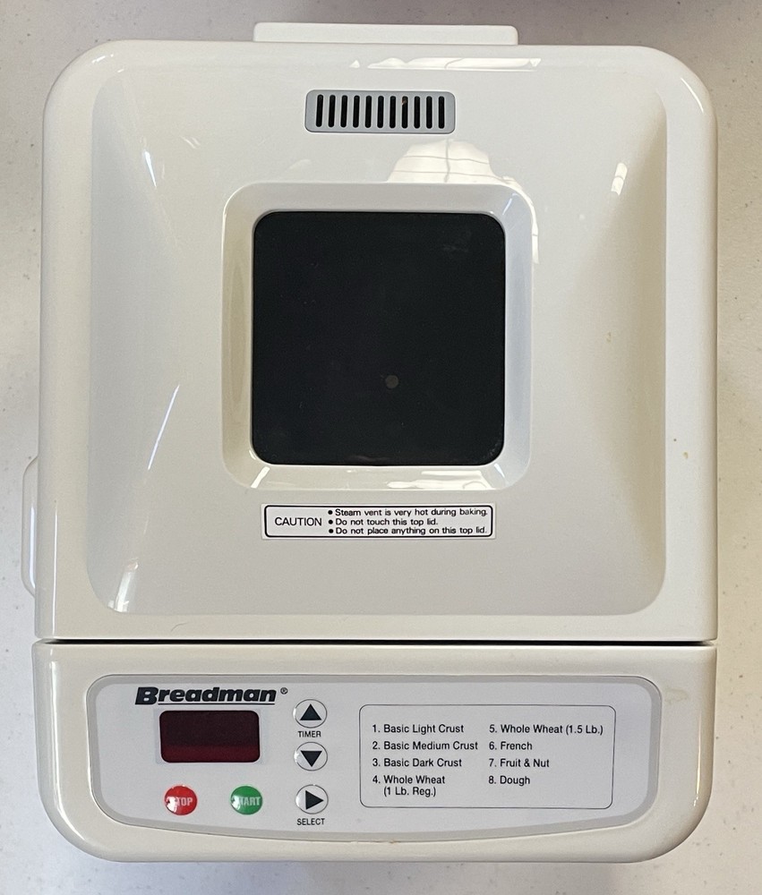 Breadman TR-440 Automatic Bread Maker 1.5 Lb Loaf Homemade Bread Machine