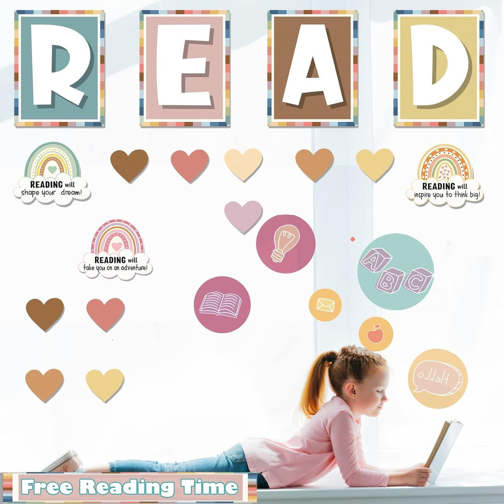 Reading Corner Decor - Bohemian Classroom Decor Kindergarten, Elementary and ...