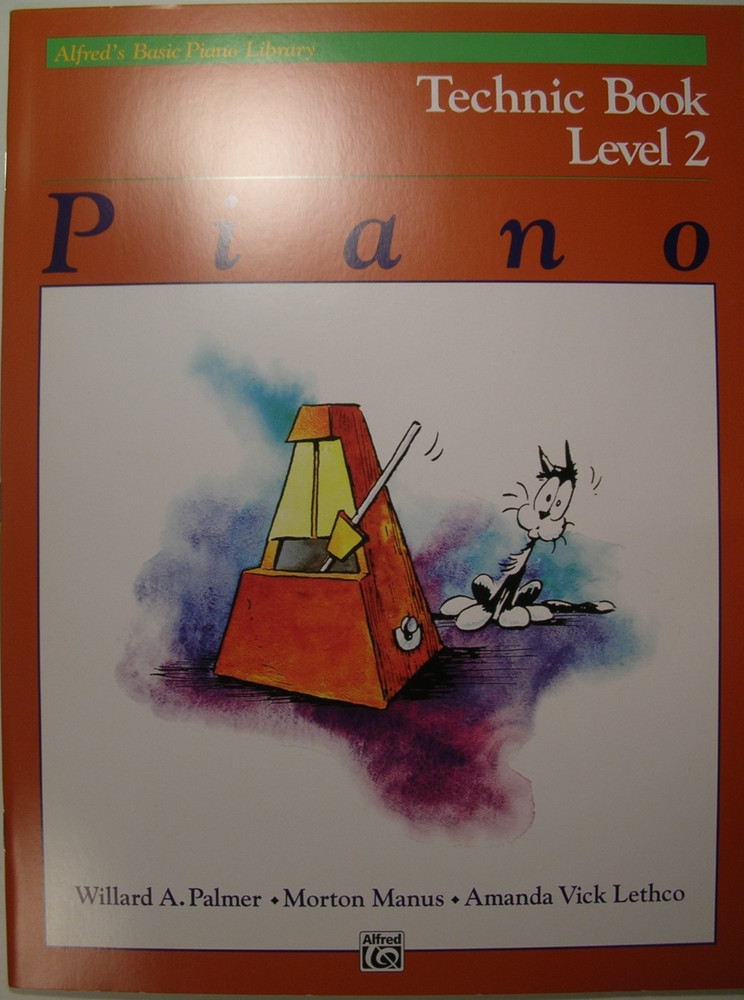 New Alfred's Basic Piano Library Technic Music Book Level 2 #2465