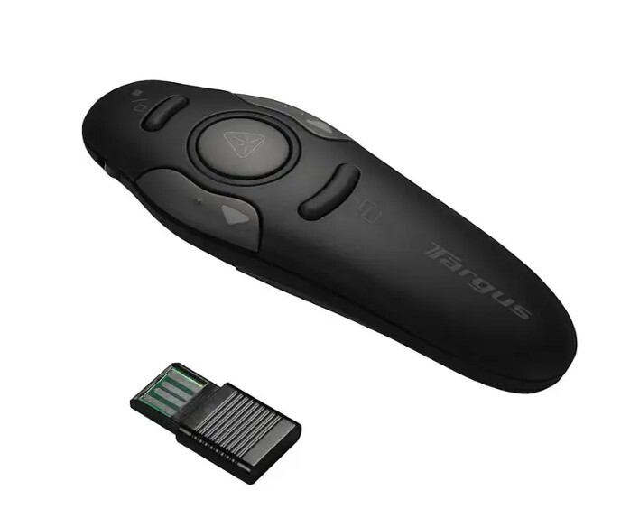 Targus Wireless USB Presenter Laser Pointer AMP16B Highlight Key PC MAC 2.4GHz