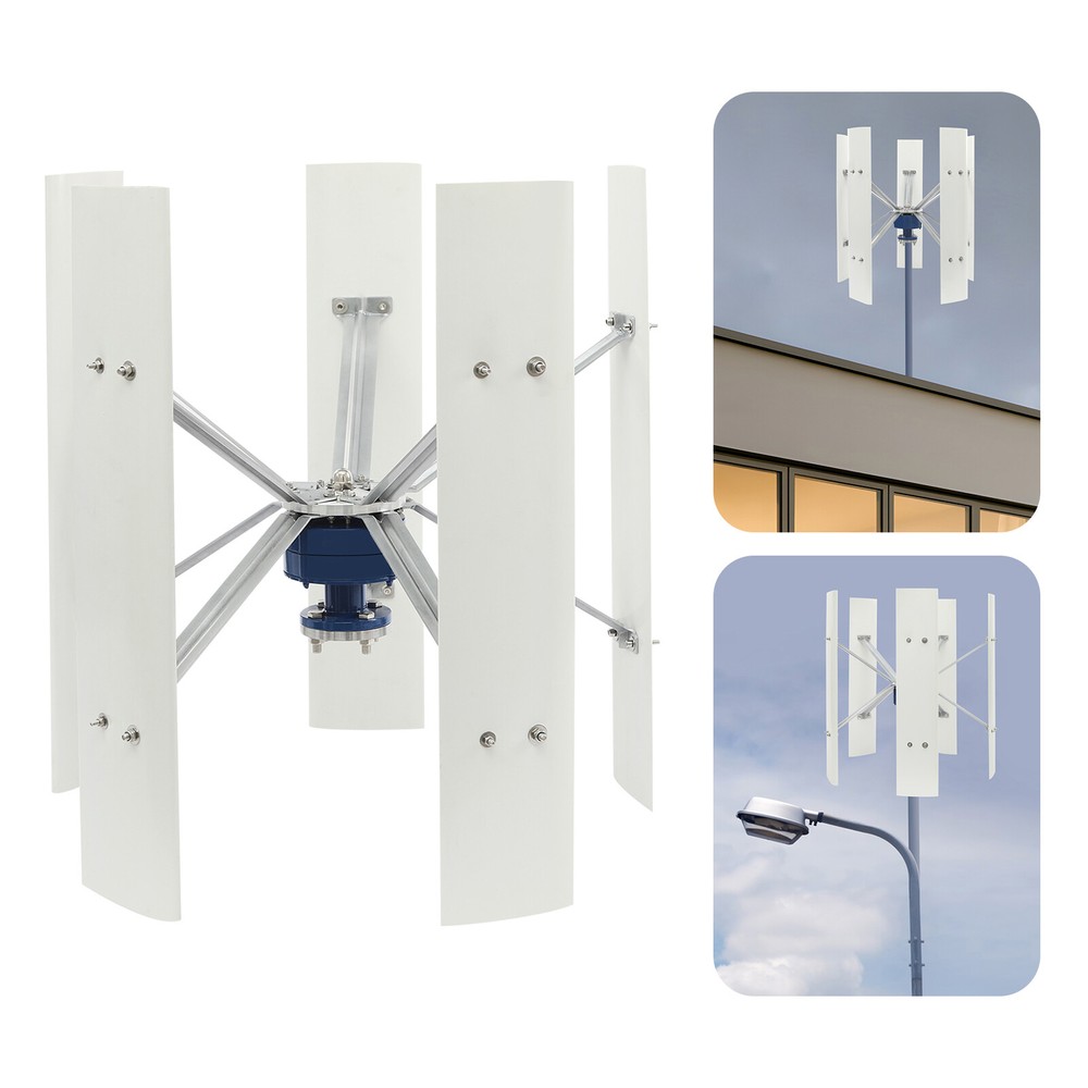 100W 12V Vertical Axis Wind Power Turbine Generator Windmill Kit with Controller