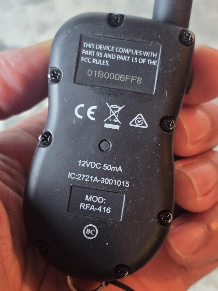 PetSafe Dog Training Remote Transmitter RFA-416 Black Replacement Unit Only