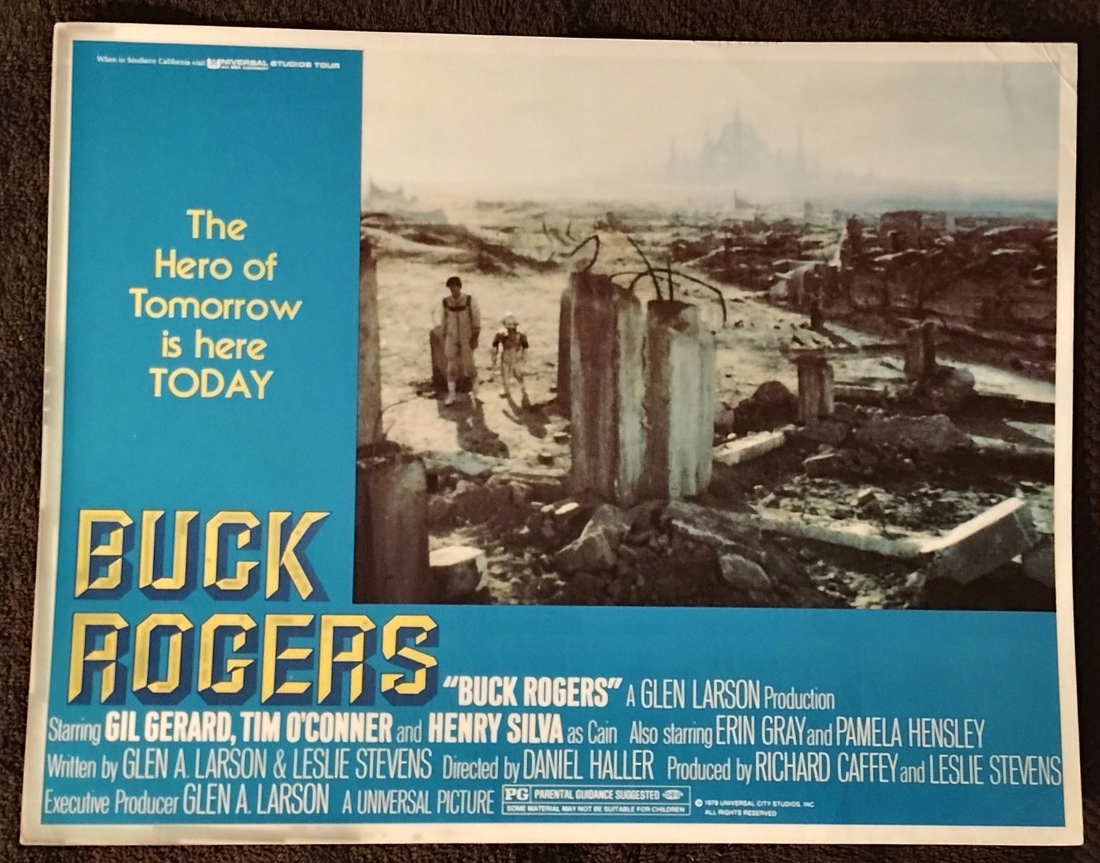 Buck Rogers 1979 Set of 3 Lobby Cards Gil Gerard Henry Silva