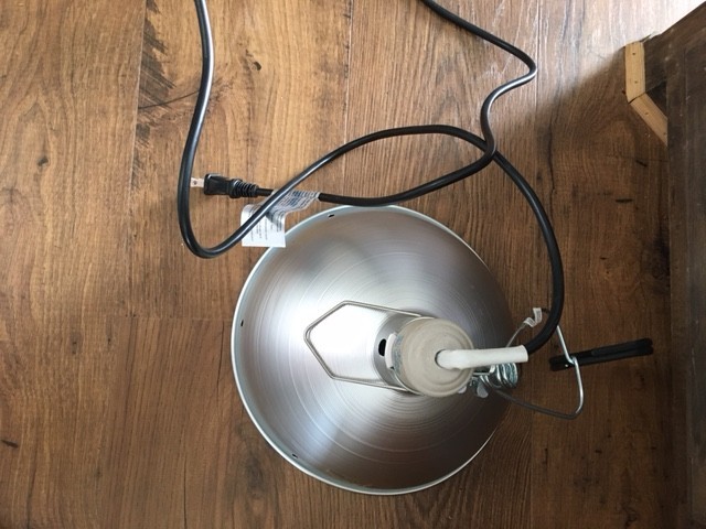 10" Chick Brooder Lamp 250W--Silver--See Description