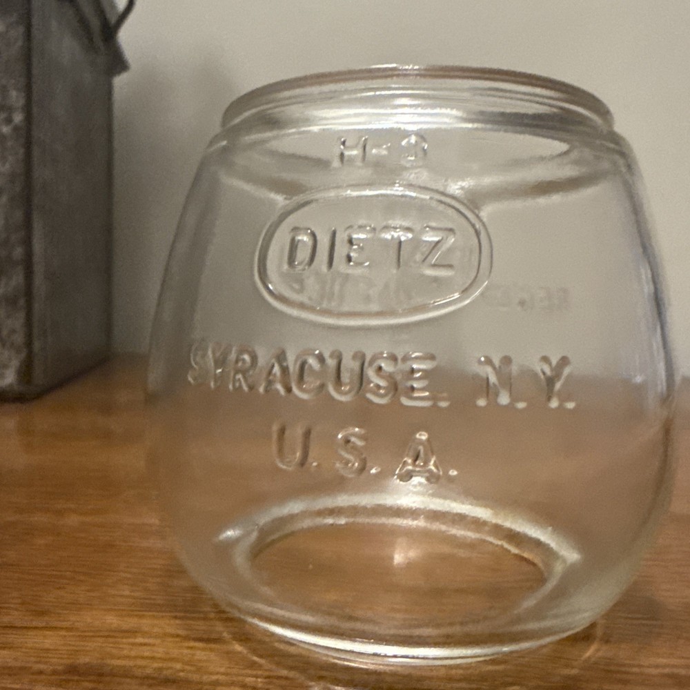 Dietz Comet Cast Clear Globe For Lantern Syracuse NY USA