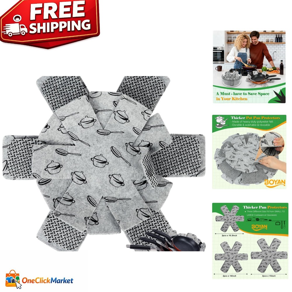 Durable Pan Separators for Stacking Cookware - Protect Your Pots and Pans