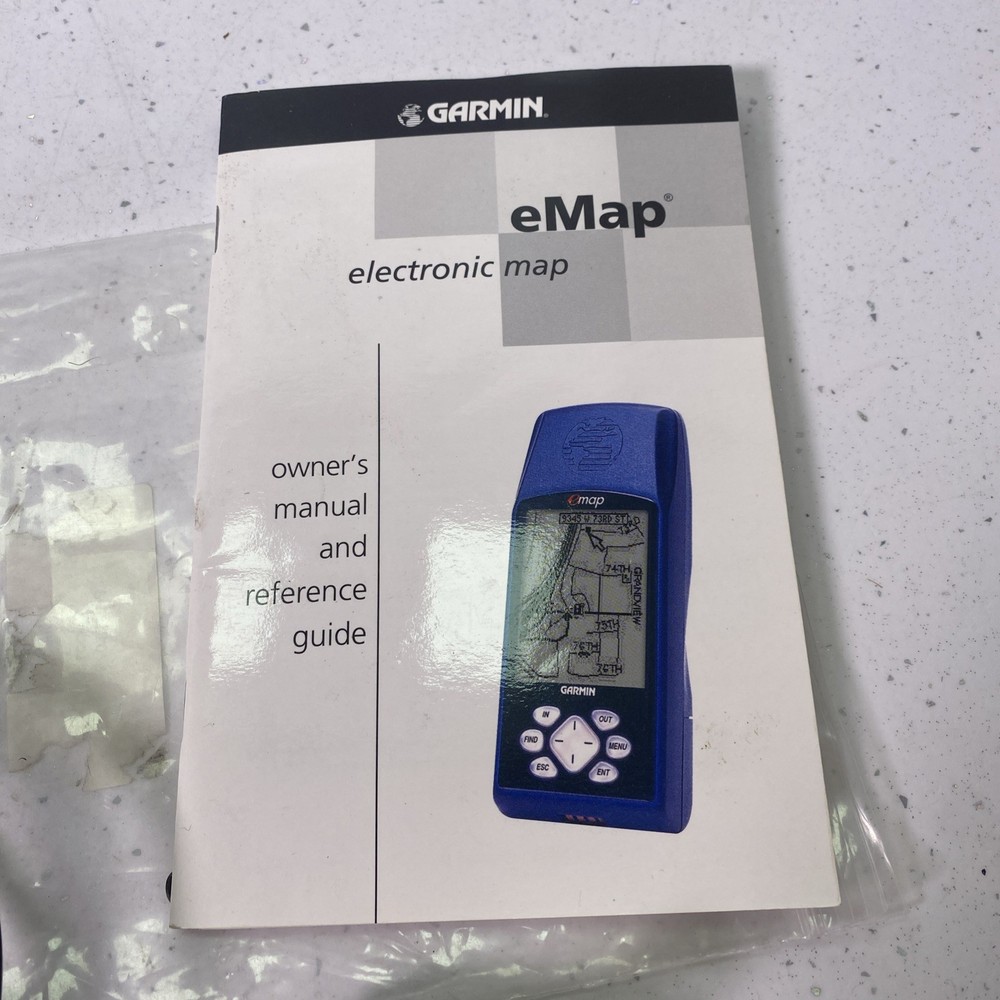 Garmin GPS eMap electronic map Inc Cable Instructions Etc Working