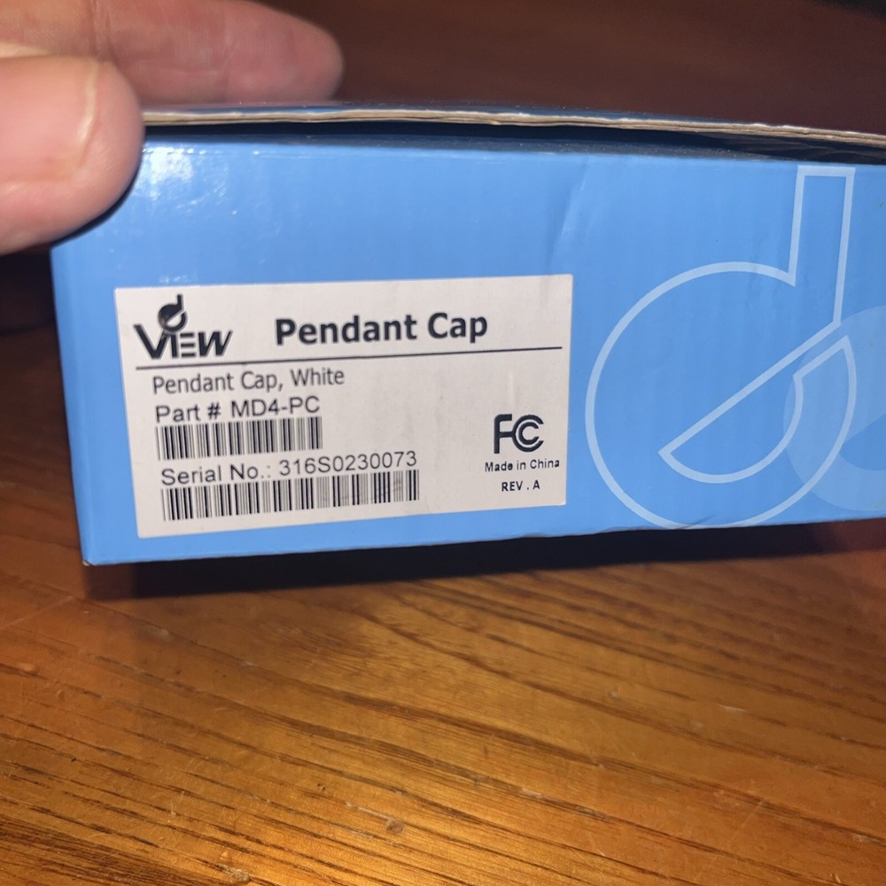 View part # MD4-PC IP camera Pendant Cap White