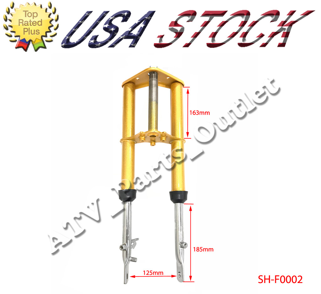 Honda CRF50 XR50 CRF XR 50 Front Forks Suspension with Triple Tree Assembly Gold