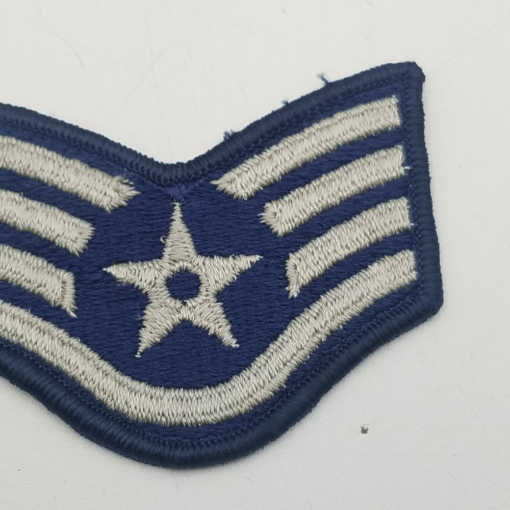 Vtg SMALL 3” Size STAFF SERGEANT USAF US Air Force Patch