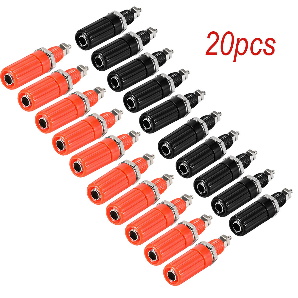 10 Pairs Binding Post M8 Thread Amplifier Connector Banana Plug Jack Socket USA