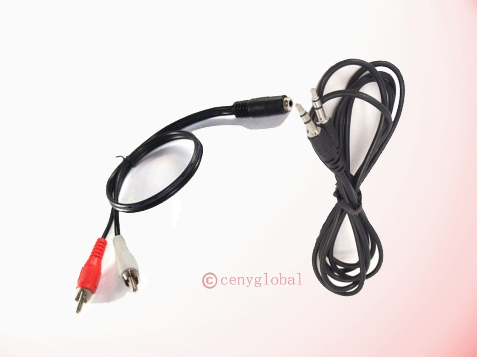 3.5mm AUX Cord to 2-RCA Stereo Audio Cable U-VERSE For VIZIO Sound Bar Subwoofer