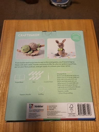 craftmaker cute crochet kit turtle, READ