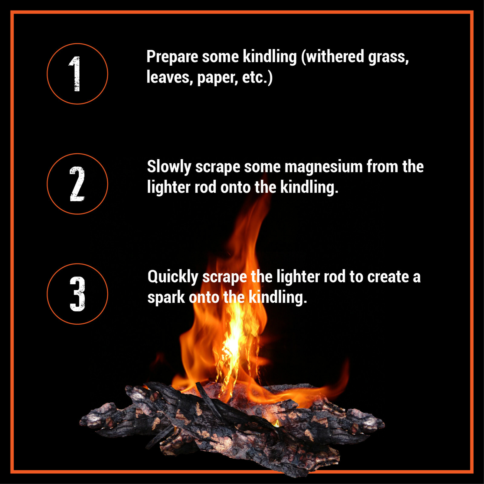 2 Pcs Huge 1/2 x 5" Ferrocerium Rods Flint Fire Starter Survival Camping