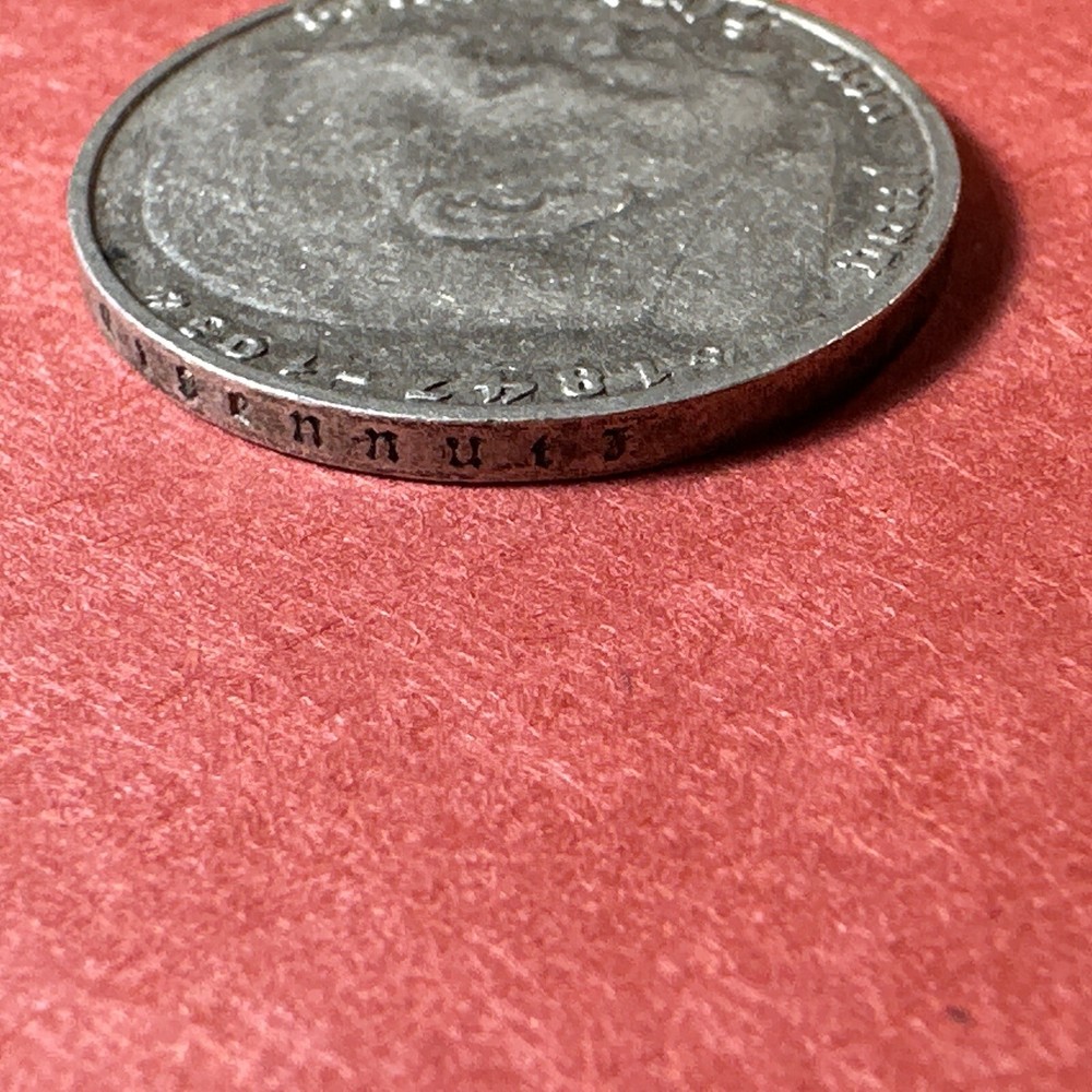 GERMANY 1938 D ( Munich Mint ) Silver . 625 Coin 2 MARK’s