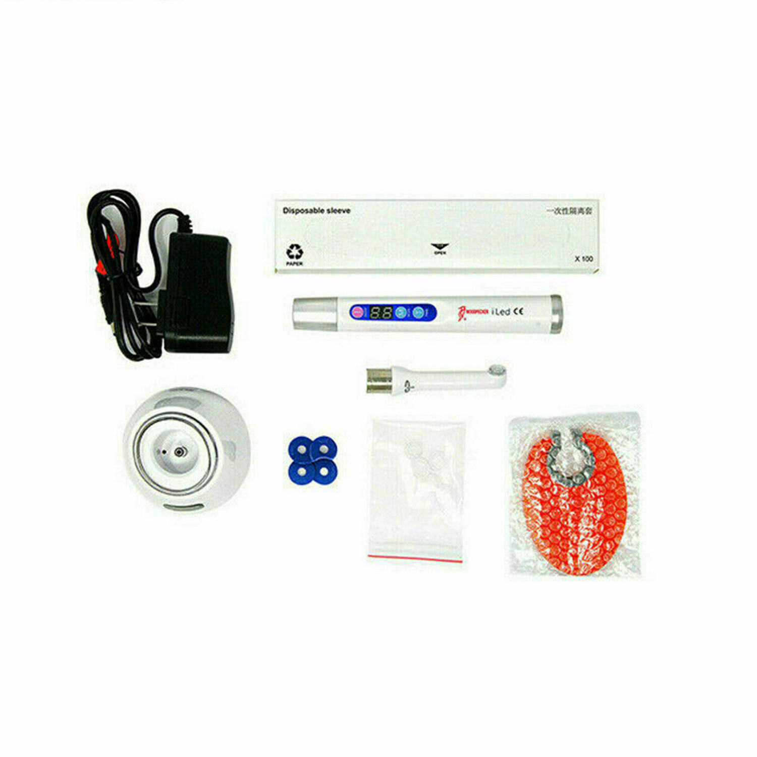 Original Woodpecker iLED Dental Curing Light Lamp Wireless 1 Sec Curing 2500mw