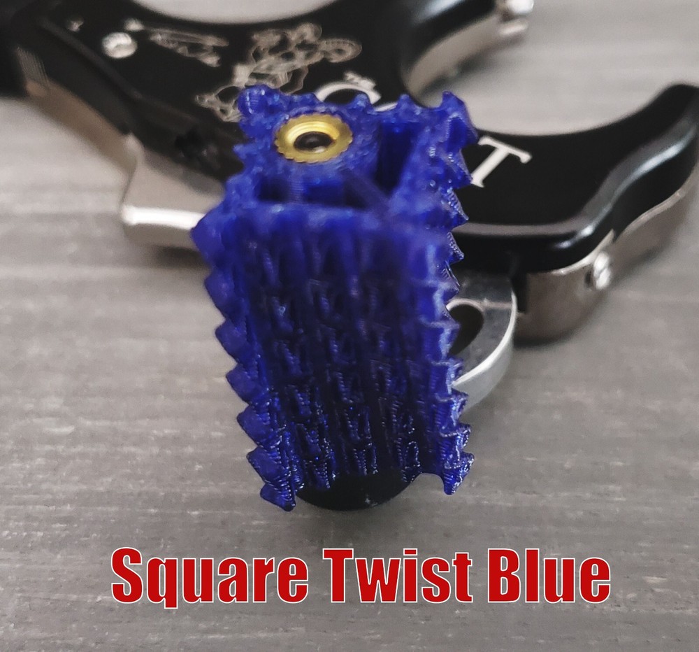 === Carter Ultraview TruBall Release SQUARE TWIST Thumb Button Peg Knobs