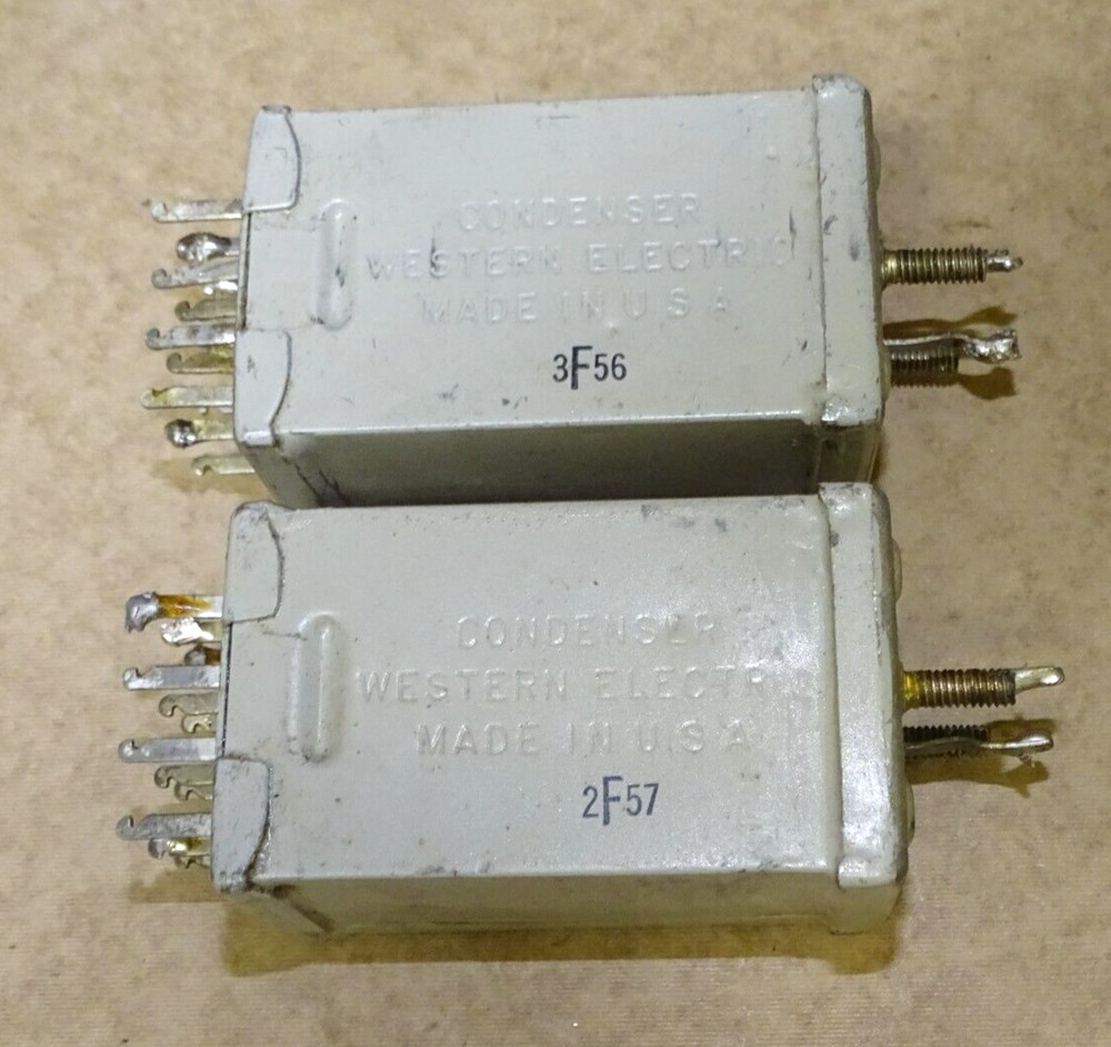 Pair, Western Electric Type  282C Condensers, Adjustable