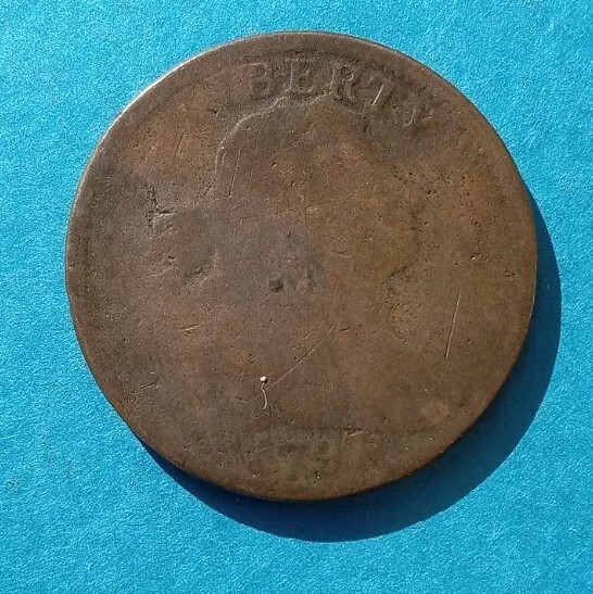 1797 1c DRAPED BUST LARGE ONE CENT FAIR FR COIN