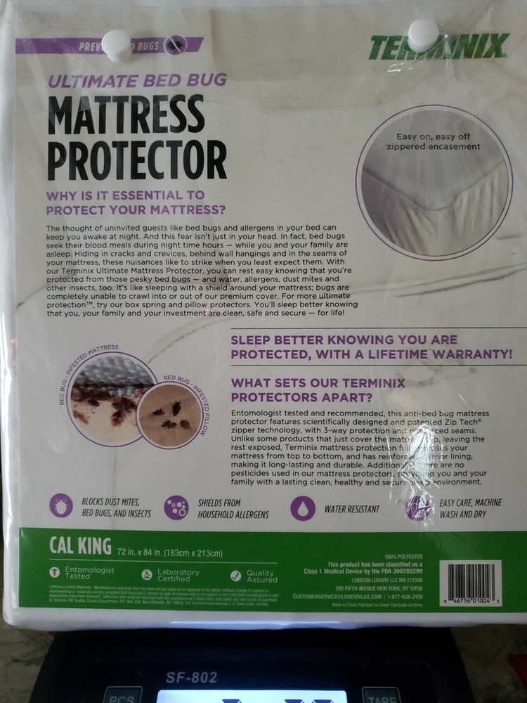 Terminix Ultimate Bed Bug Mattress Protector Cal-king