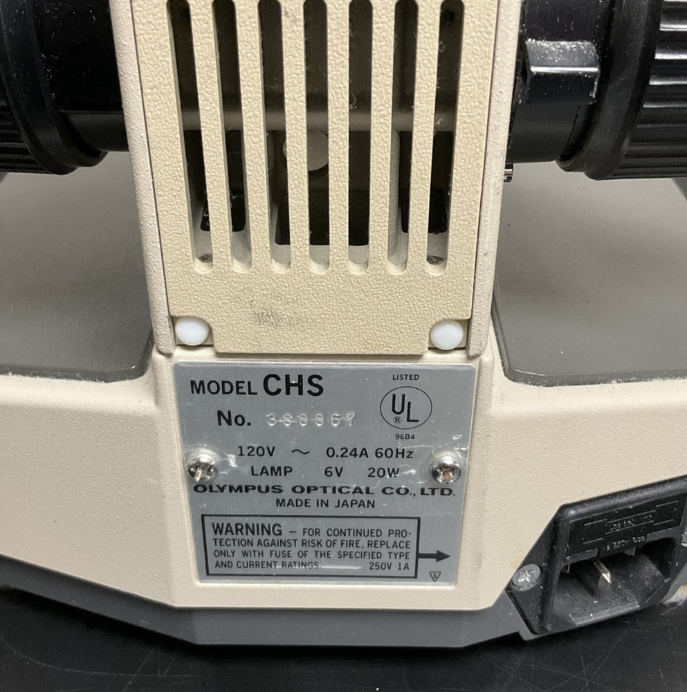 Olympus CHS Binocular Microscope | No Power Supply or Objectives