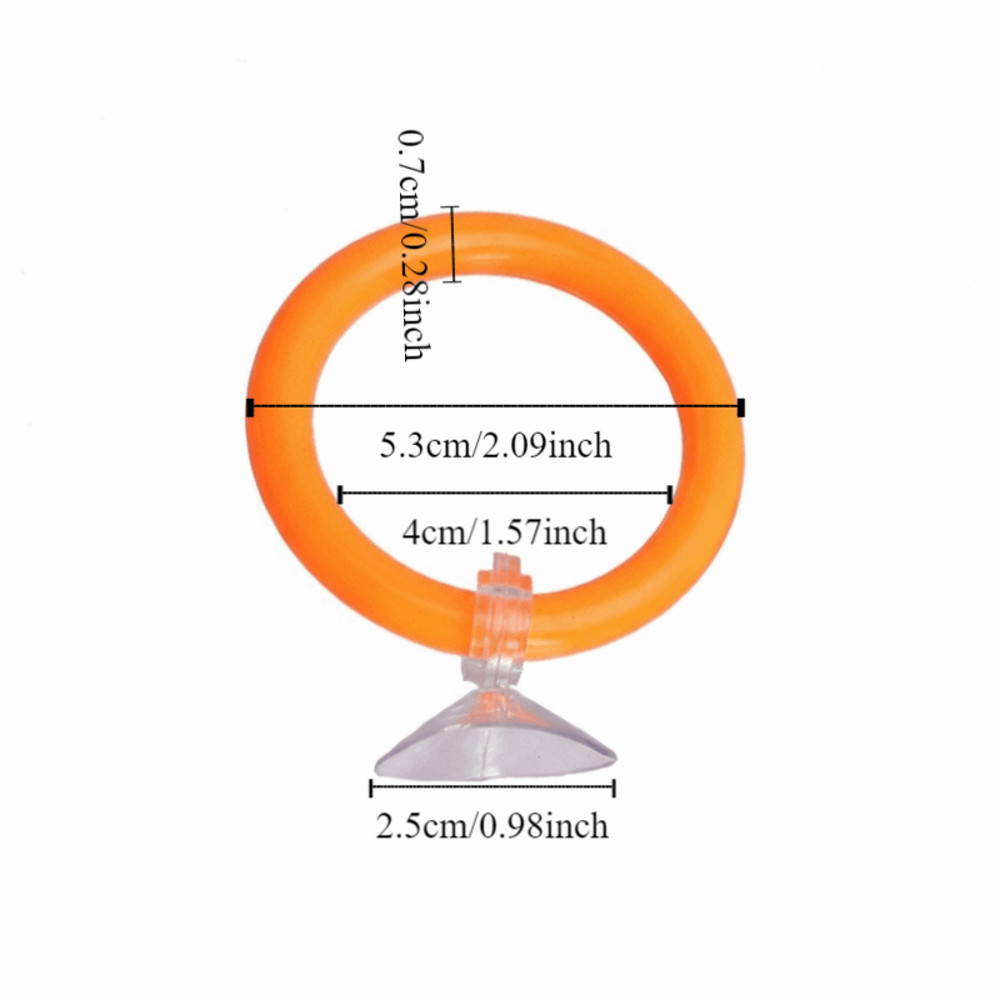 4PCS/SET Waterproof Fish Training Ring Betta Training Circle Decorative Purpose