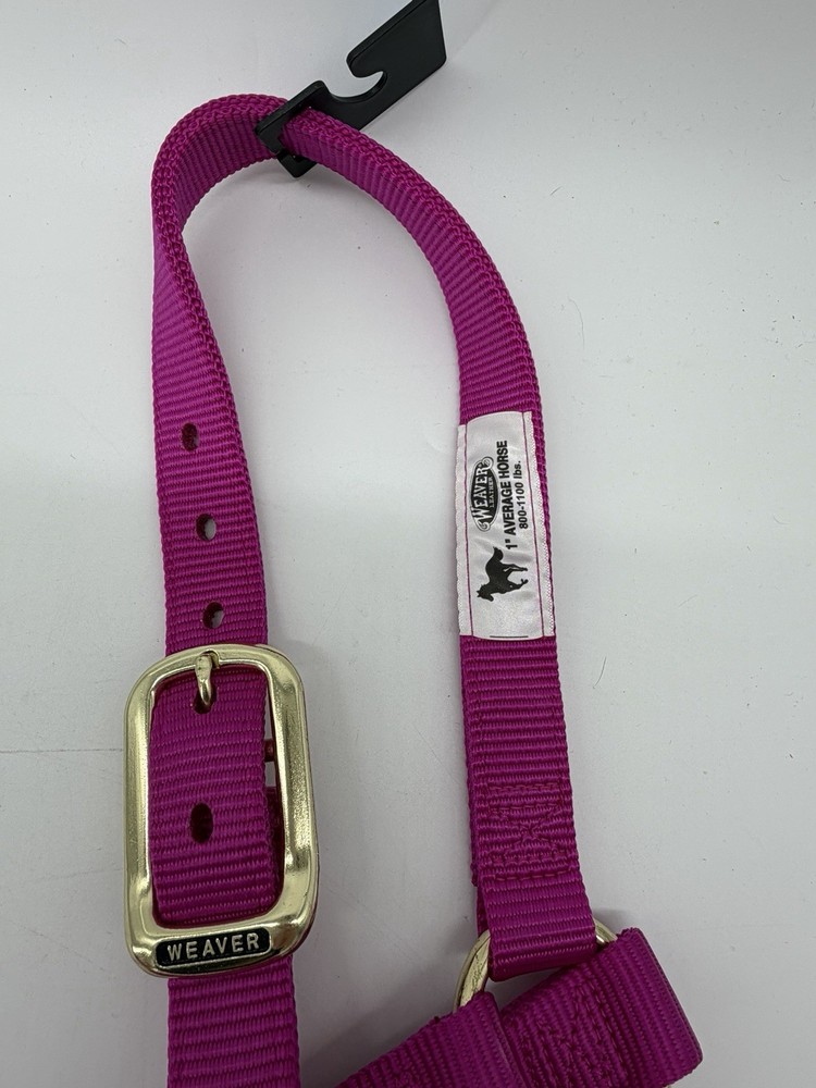 Weaver Original Non-Adjustable Halter Raspberry Horse Average Size New With Tag