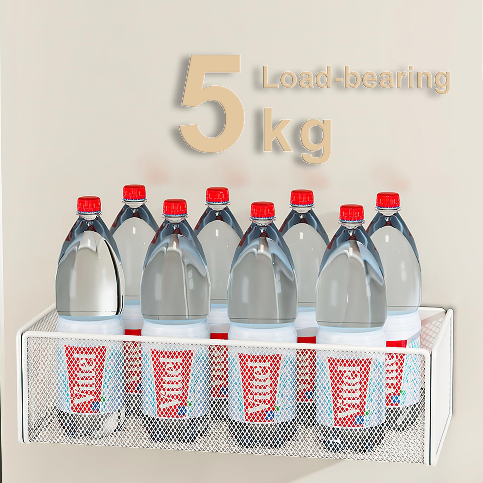 LIFEFAN Magnetic Basket Organizer Holder for Fridge Storage Black