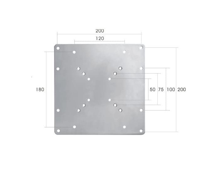 COMMODITY VESA LCD / LED TV WALL MOUNT ADAPTER BRACKET W/ HARDWARE 2335707