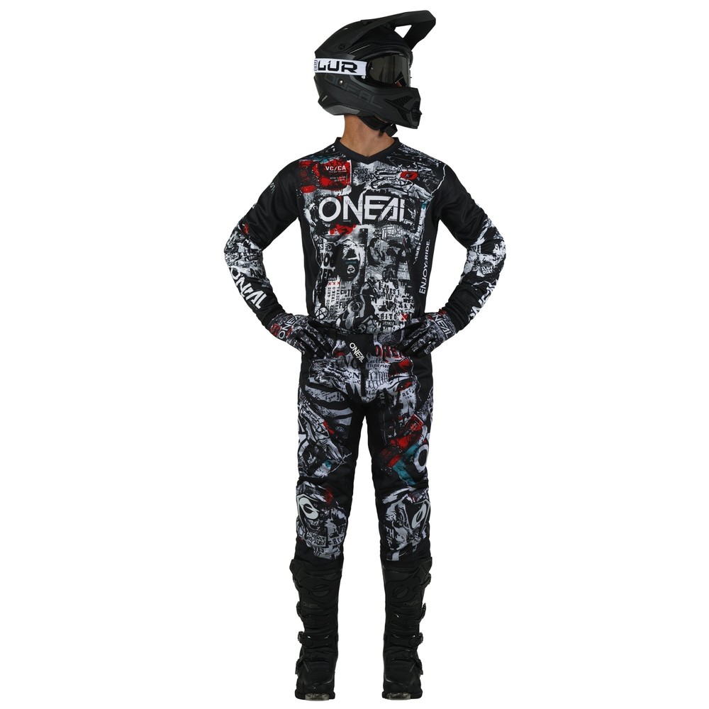 O'Neal Element Attack Black / White Pant Size 28 - E024-3128