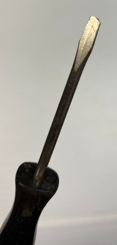Snap-On Tools SPP46 Mini Black Hard Handle Slotted Flat Tip Screwdriver USA Tool