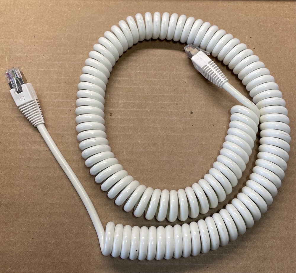 LEAP PAL CTC Analytics White Coiled Keypad Controller Cable, SS8J-700