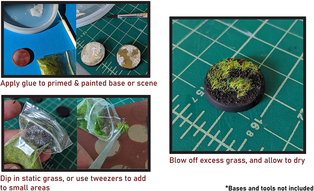 Static Grass Spring Green - 2mm - Base & Scenery Flock - Stonehaven Miniatures