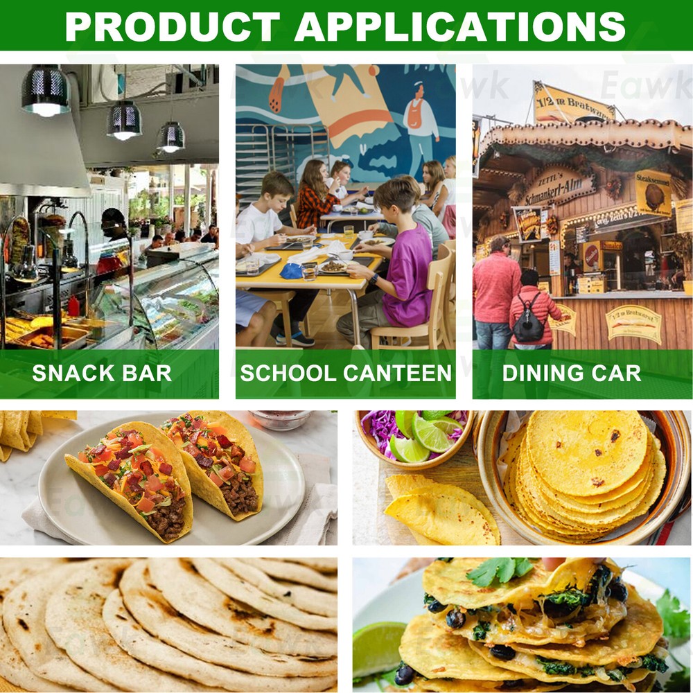 Automatic Corn Flour Chapati Tortilla Making Machine Commercial Roti Bread Maker