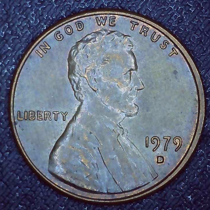 1979 D Lincoln Penny error repunched mintmark