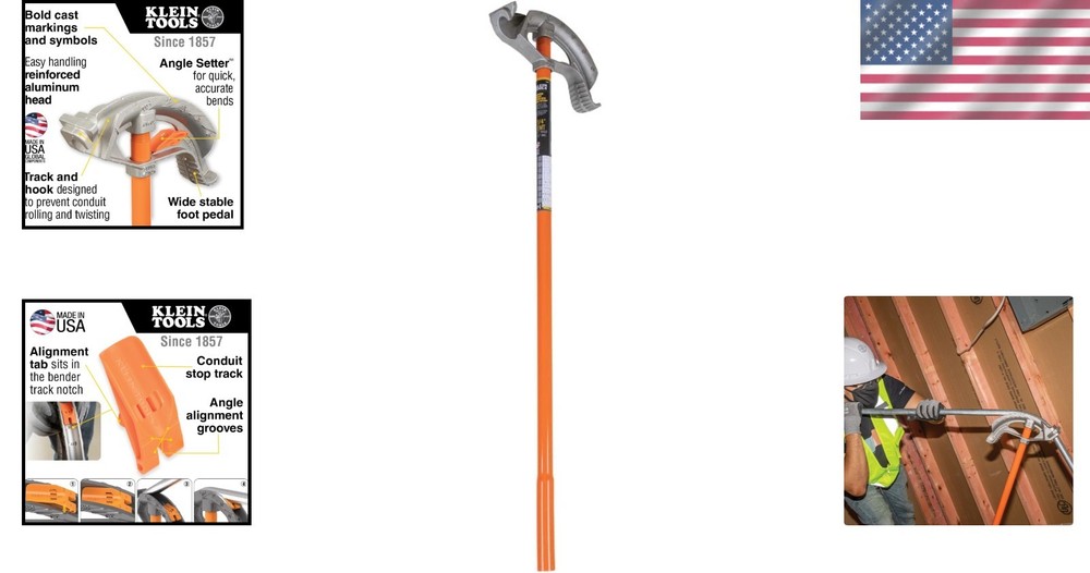 Accurate Bending Made Easy: Aluminum Conduit Bender with Angle Setter Technology